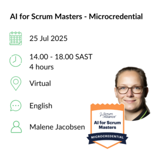 AI for Scrum Masters Microcredential 25 Jul 2025