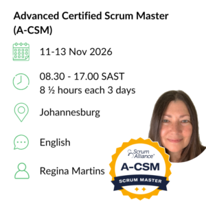 Advanced Certified Scrum Master (A-CSM) 11-13 Nov 2026